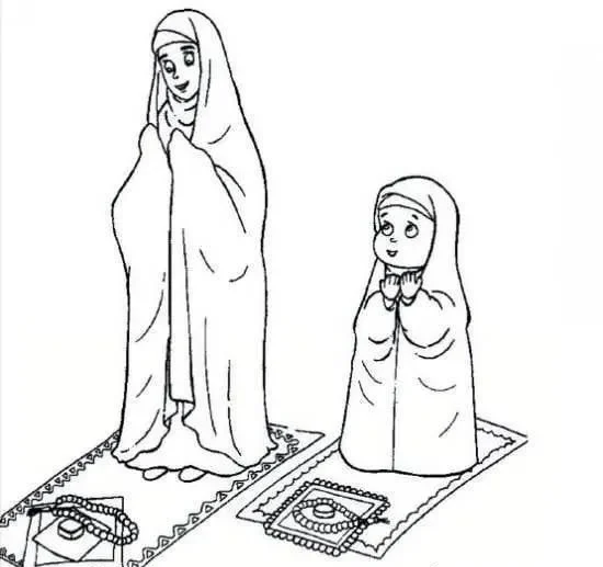 نقاشی در مورد نماز جماعت