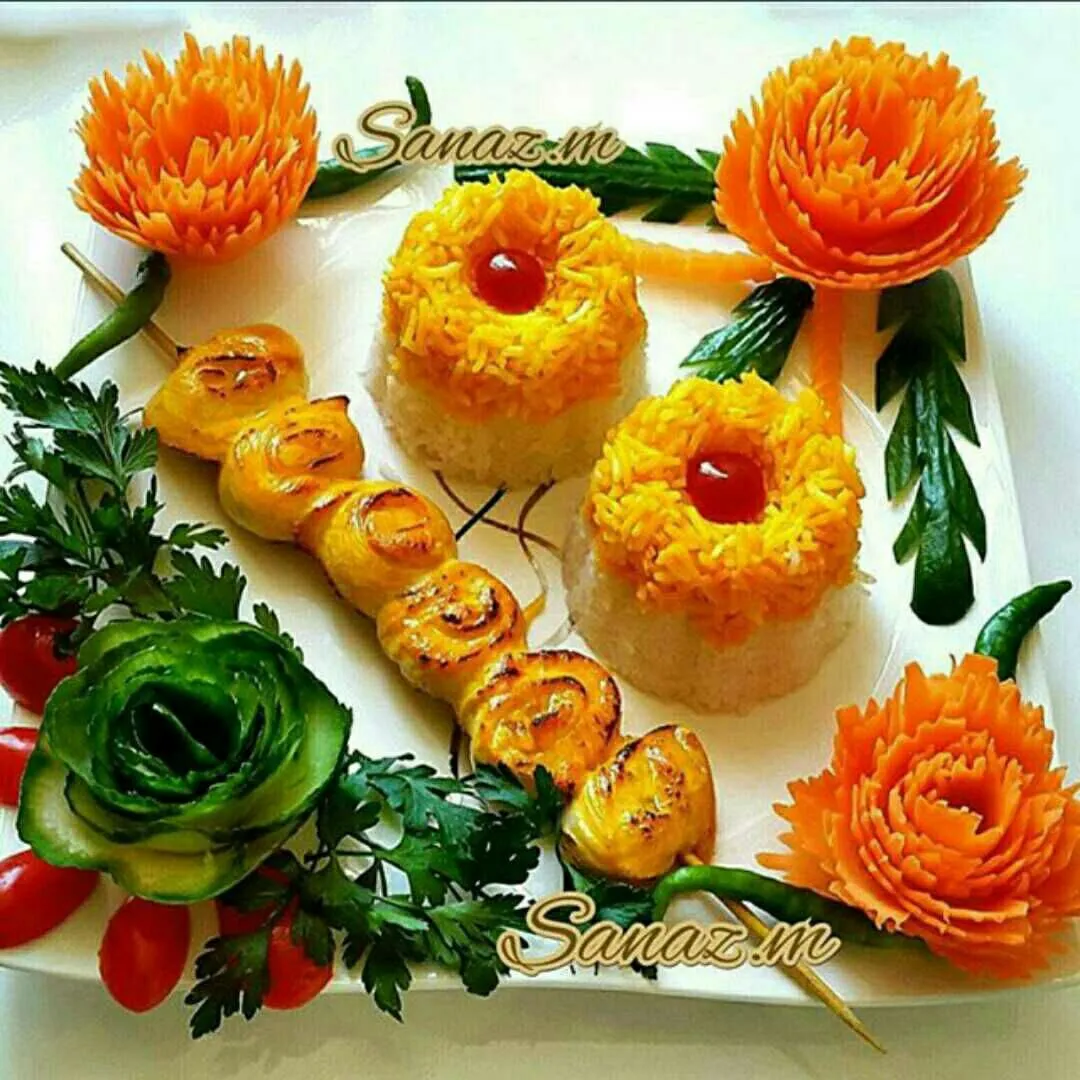 Chicken and Kebab Mix Decoration Pinterest