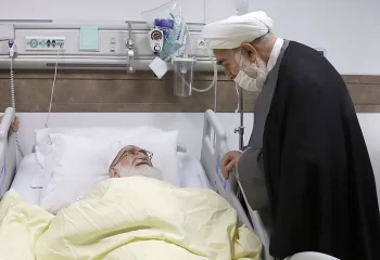 عیادت رئیس دفتر رهبر انقلاب از آیت الله نوری همدانی