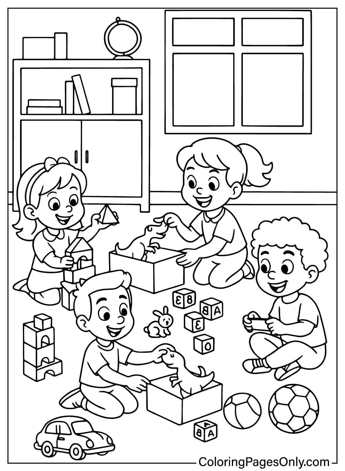 رنگ آمیزی نقاشی روز جهانی کودک
