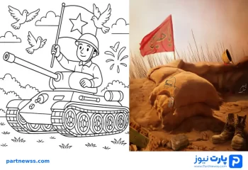 نقاشی دفاع مقدس نوجوانان