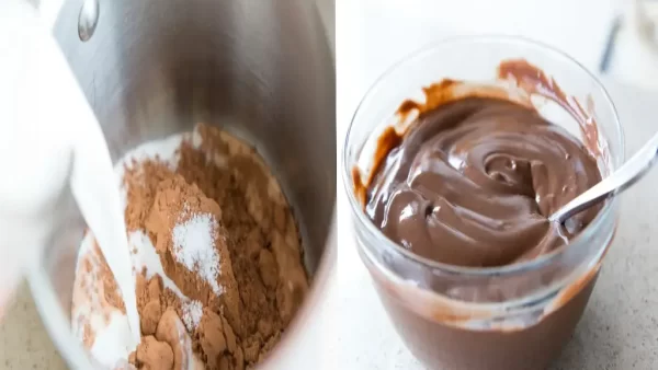 تهیه پودینگ شکلاتی