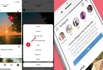 حذف لایک دیگران از پست خود در اینستاگرام