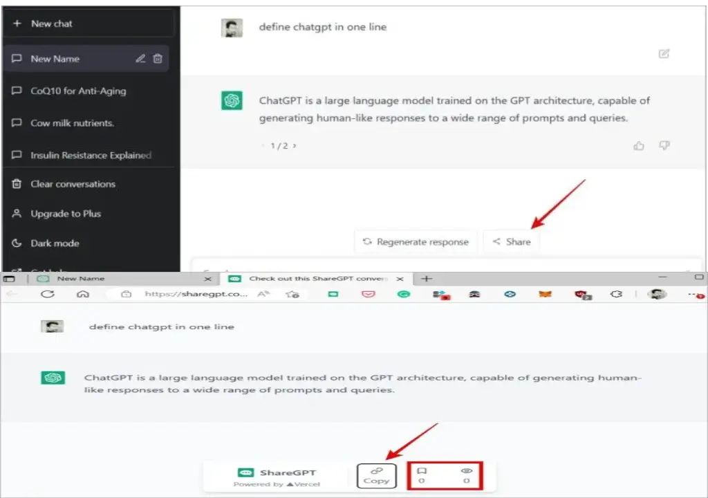 خروجی گرفتن از چت جی پی تی