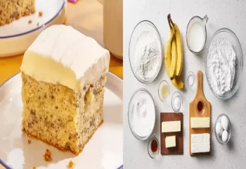 طرز تهیه کیک موزی با پف زیاد طرز تهیه کیک موزی با پف زیاد و بافت ابری؛ مخصوص مهمونی‌ها