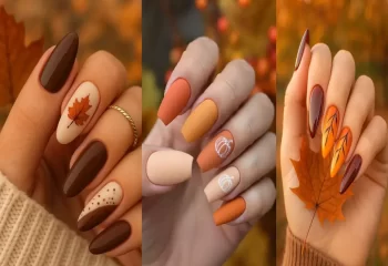  لاک ناخن نارنجی خرمالویی با تناژ گرم