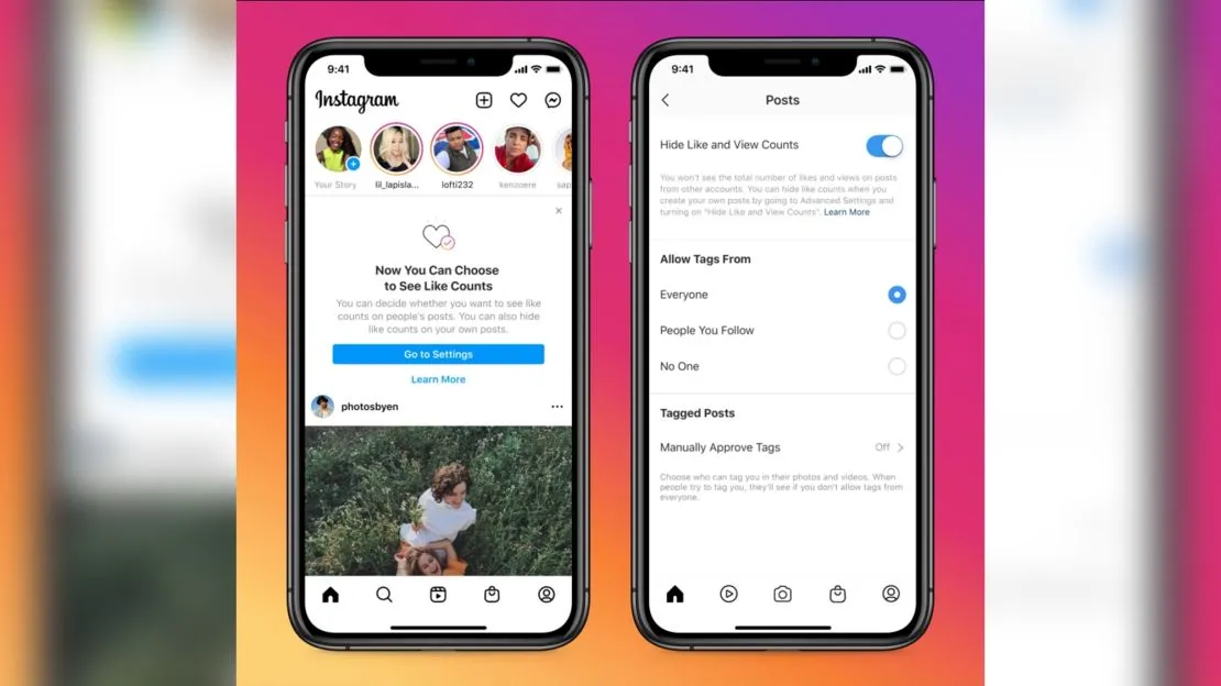 مخفی کردن لایک در اینستاگرام