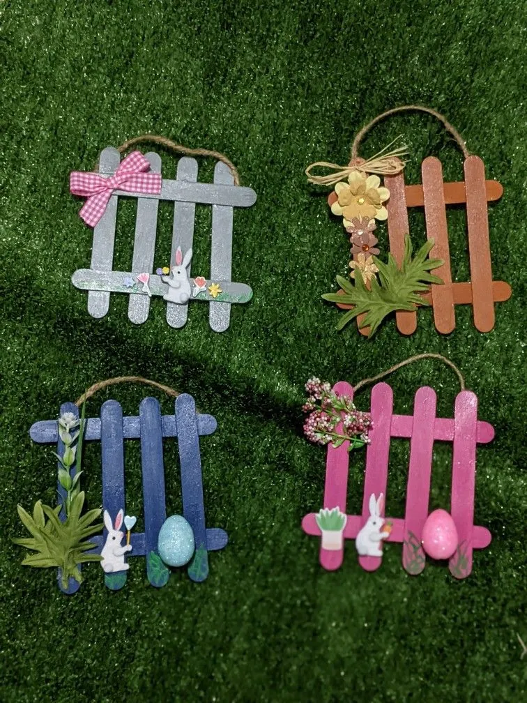 کاردستی با چوب بستنی دخترانه برای مدرسه