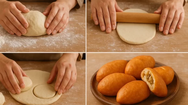 طرز تهیه پیراشکی یا خمیر نانوایی