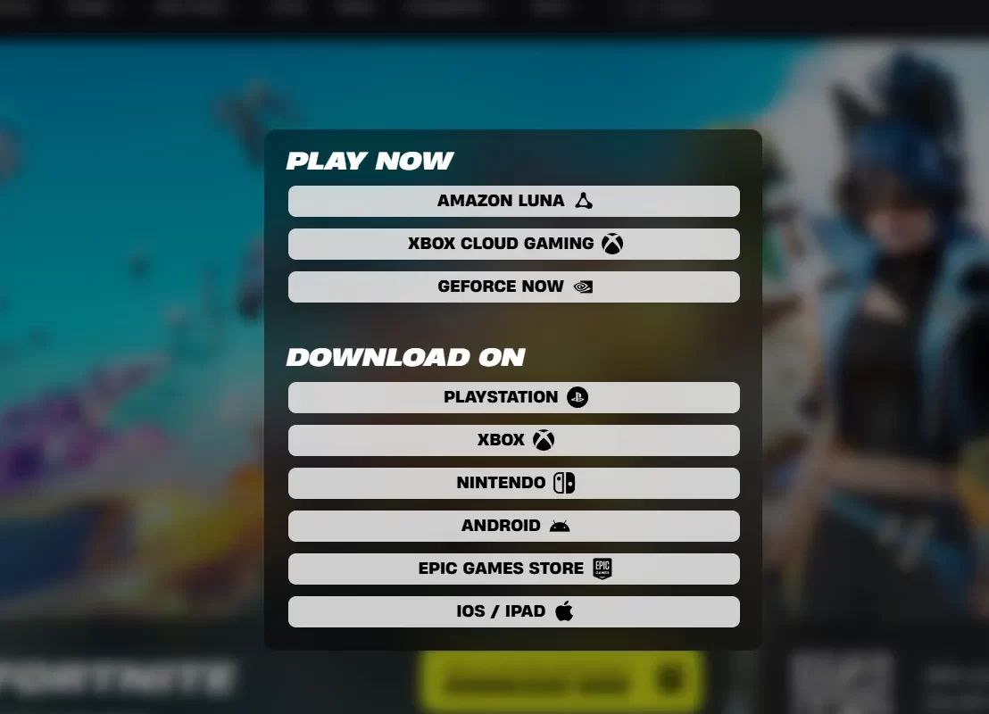 دانلود فورتنایت برای کامپیوتر 