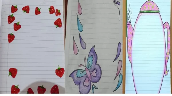 تزیین دفتر املا با نقاشی 1 100 ایده‌ خفن و خلاقانه برای تزیین دفتر املا با نقاشی برای دانش آموزان 