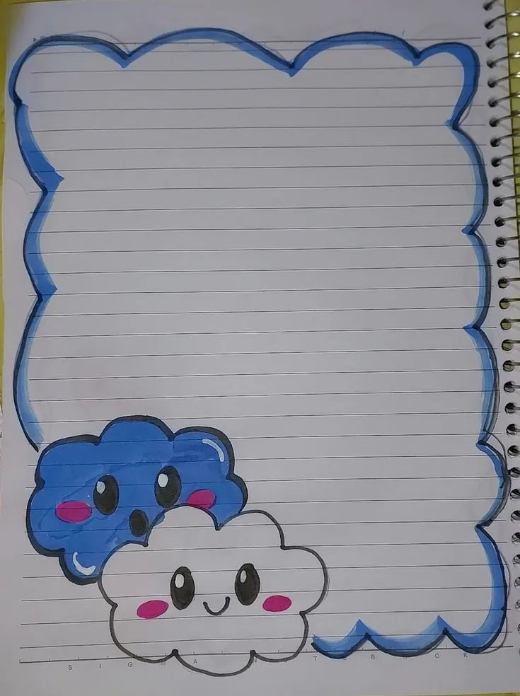 تزیین دفتر املا با نقاشی