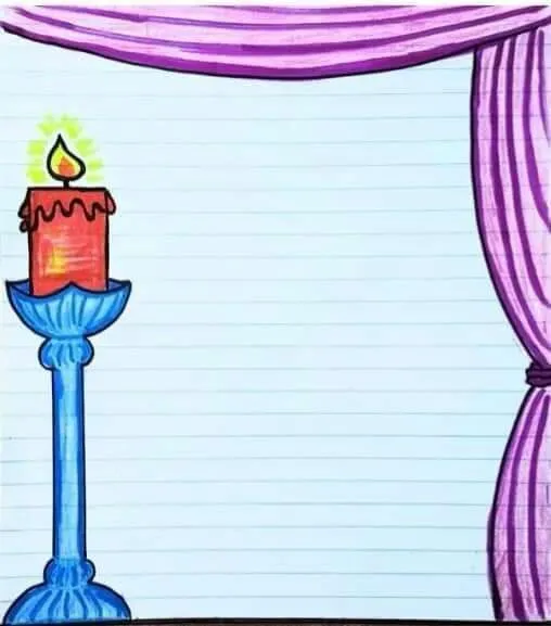 تزیین دفتر املا با نقاشی