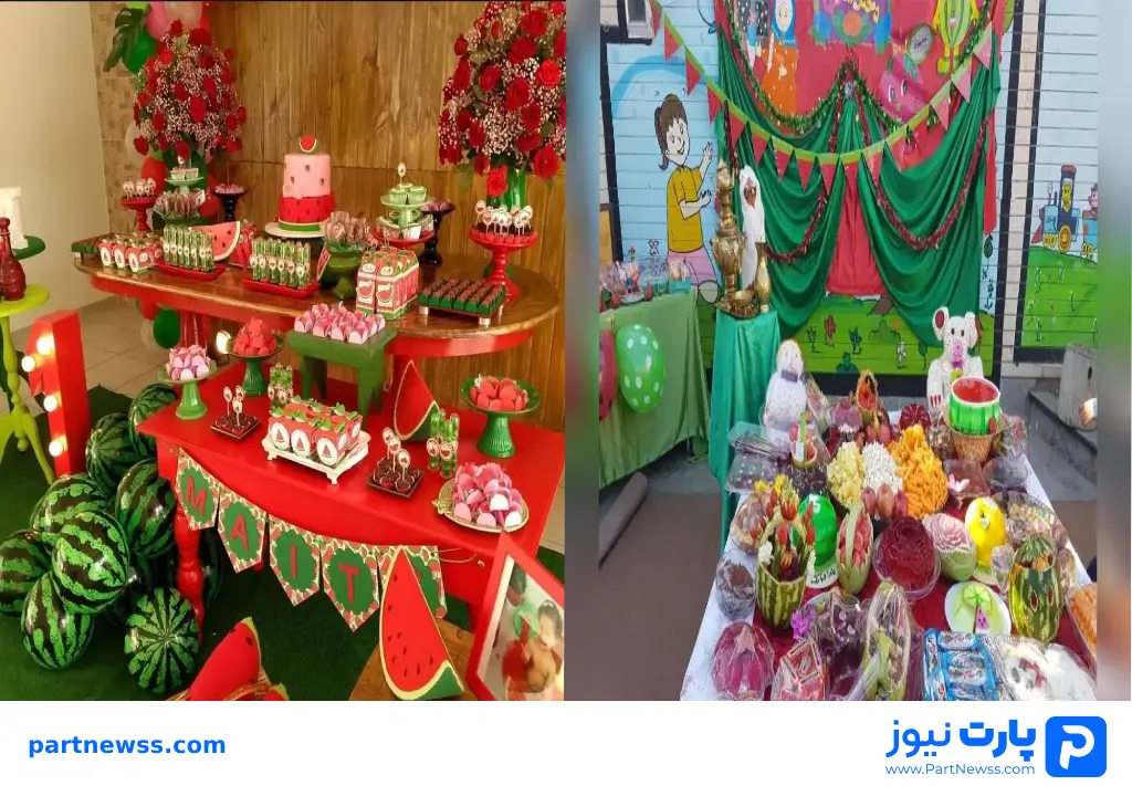 تزیین میز شب یلدا