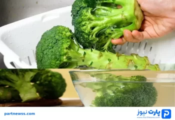 تمیز کردن کلم بروکلی