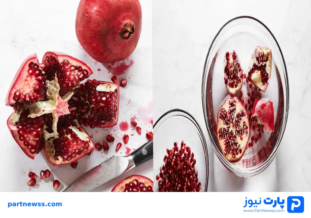 دان کردن انار