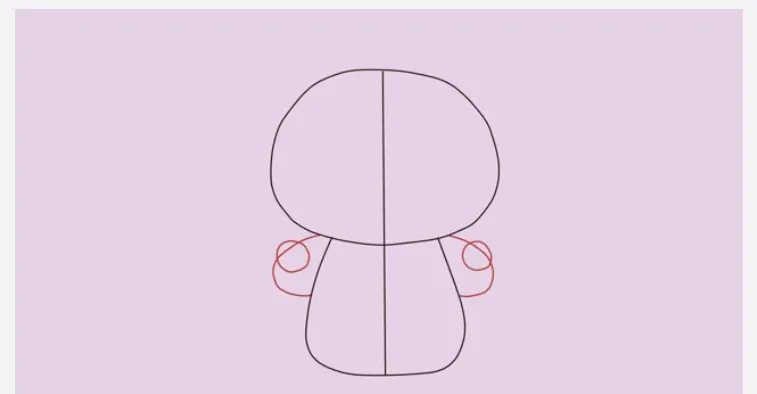 مرحله سوم نقاشی هلو کیتی