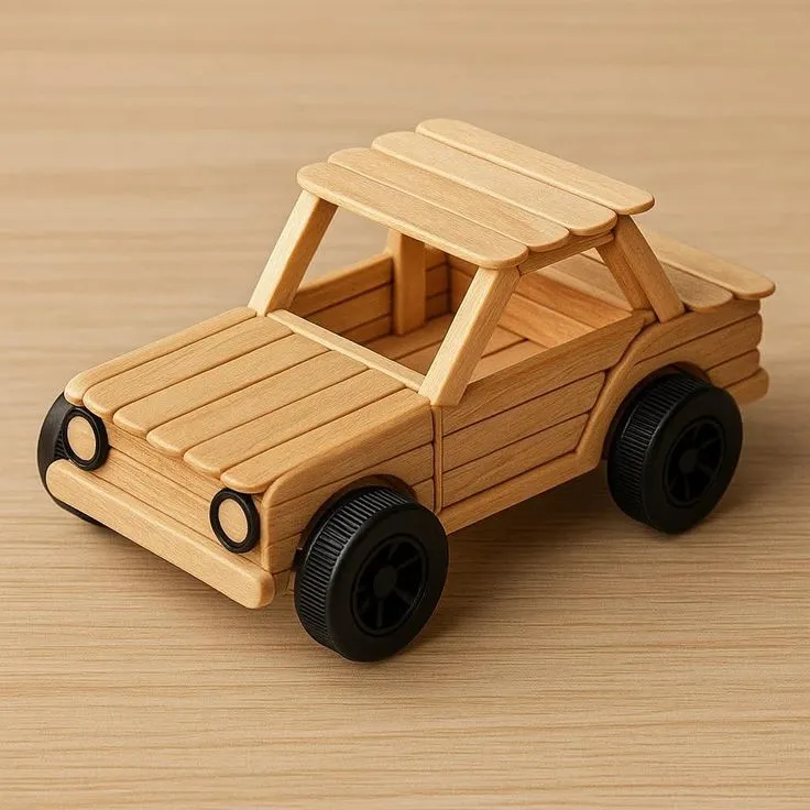 کاردستی با چوب بستنی پسرانه