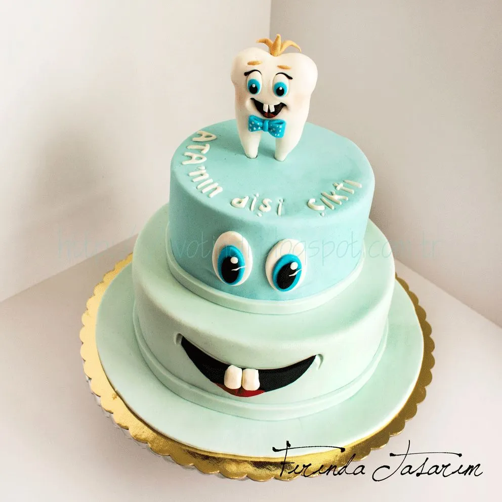 کیک جشم دندونی دخترانه
