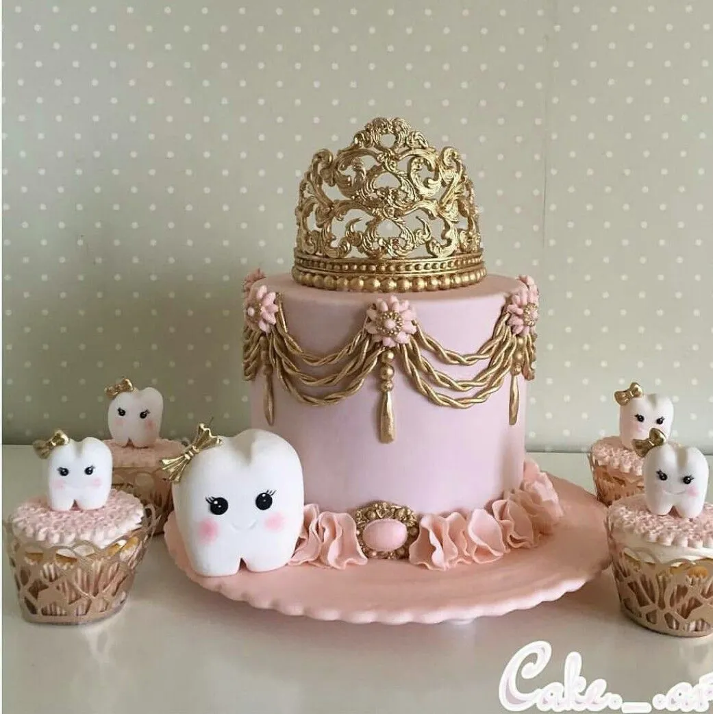 کیک جشم دندونی دخترانه