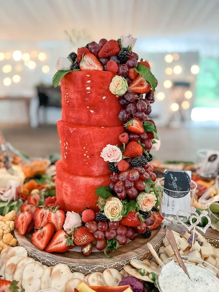 تزیین هندوانه شب یلدا برای عروس