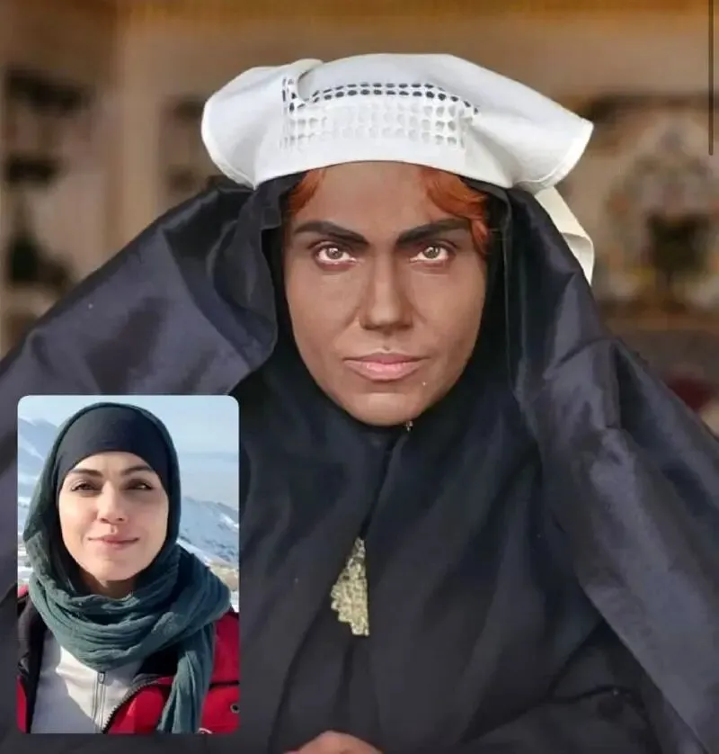 گریم سنگین زهره آبیار در سریال بامداد خمار