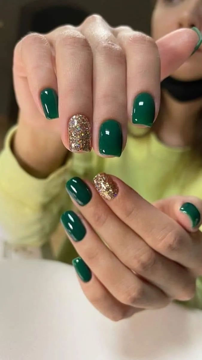 طرح ناخن کریسمس ساده