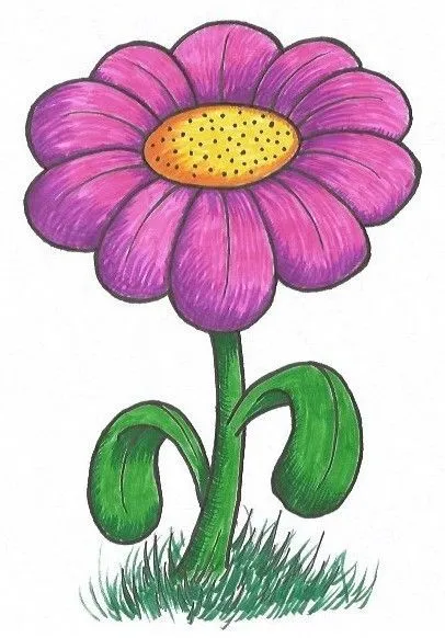 طرح گل برای کودکان