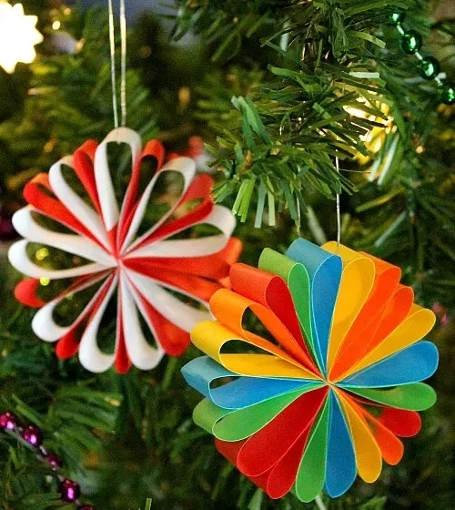 تزیین درخت کاغذی آسان