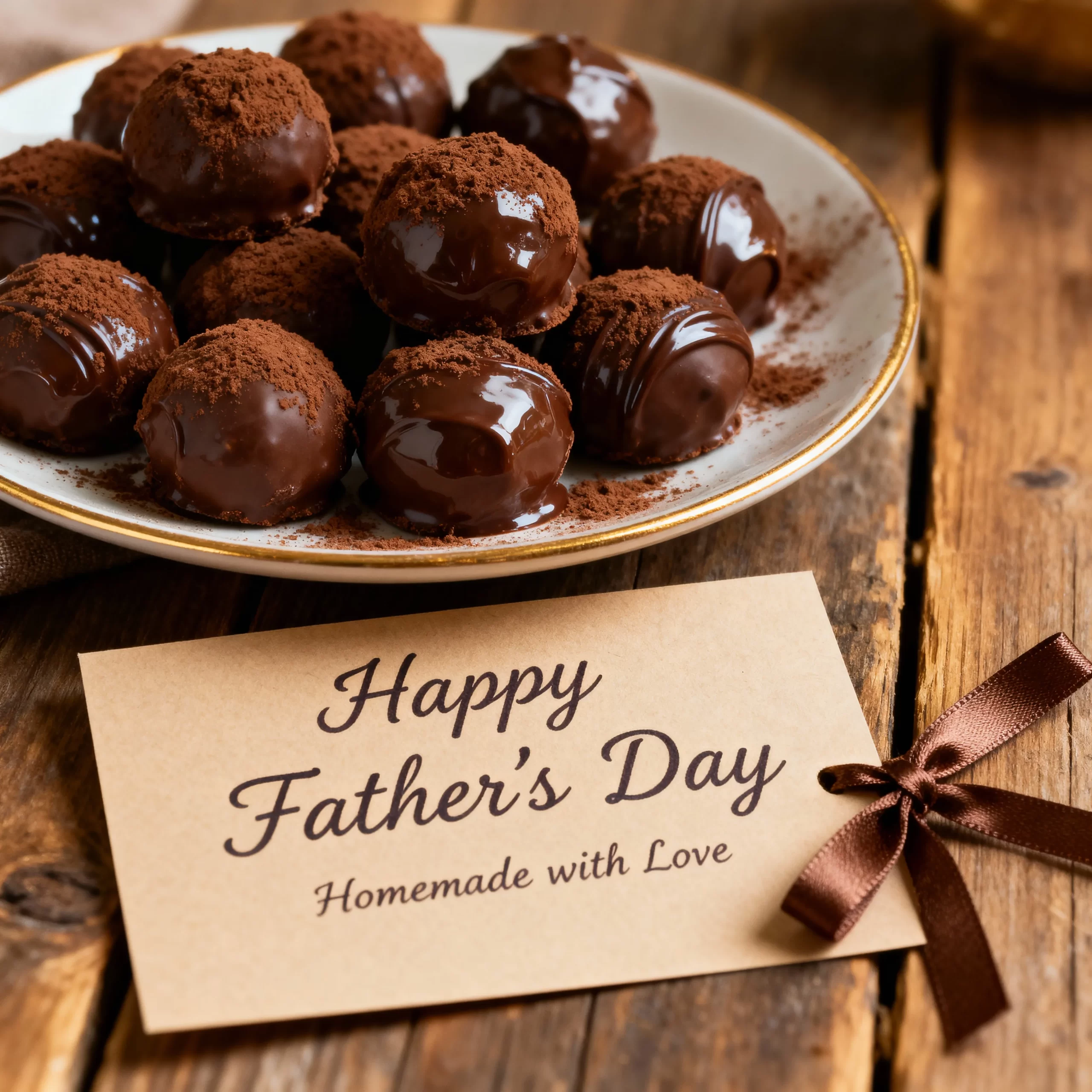 شکلات خانگی یا ترافل