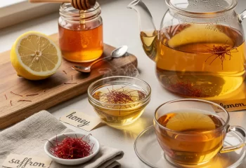 طرز تهیه دمنوش زعفران ساده