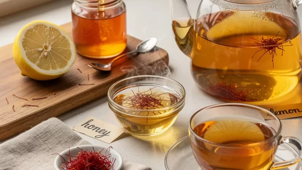 طرز تهیه دمنوش زعفران ساده