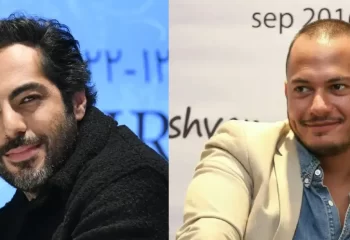 پدر و مادر نوید پور فرج در کنار اشوان