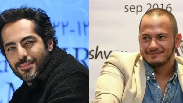 پدر و مادر نوید پور فرج در کنار اشوان