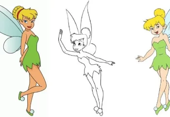 آموزش کشیدن نقاشی پری تینکر بل