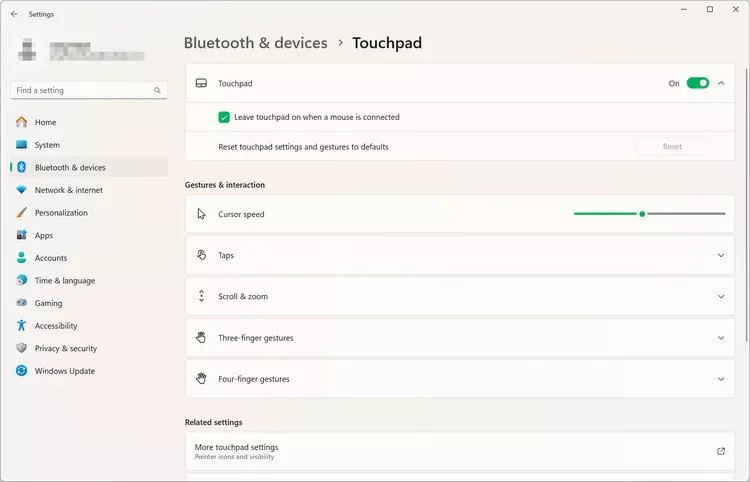تاچ‌ پد در لپ‌ تاپ اچ‌ پی