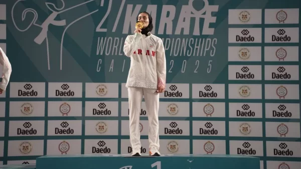 تبریک رئیس جمهور به آتوسا گلشاد نژاد / اولین طلای تاریخ کاراته بانوان