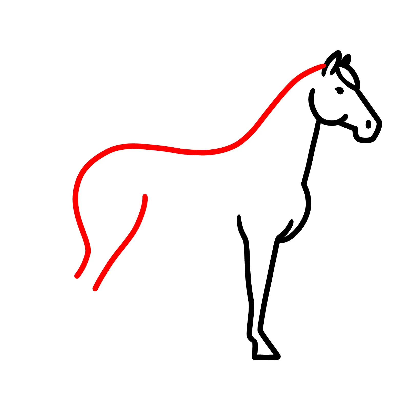 آموزش کشیدن نقاشی اسب