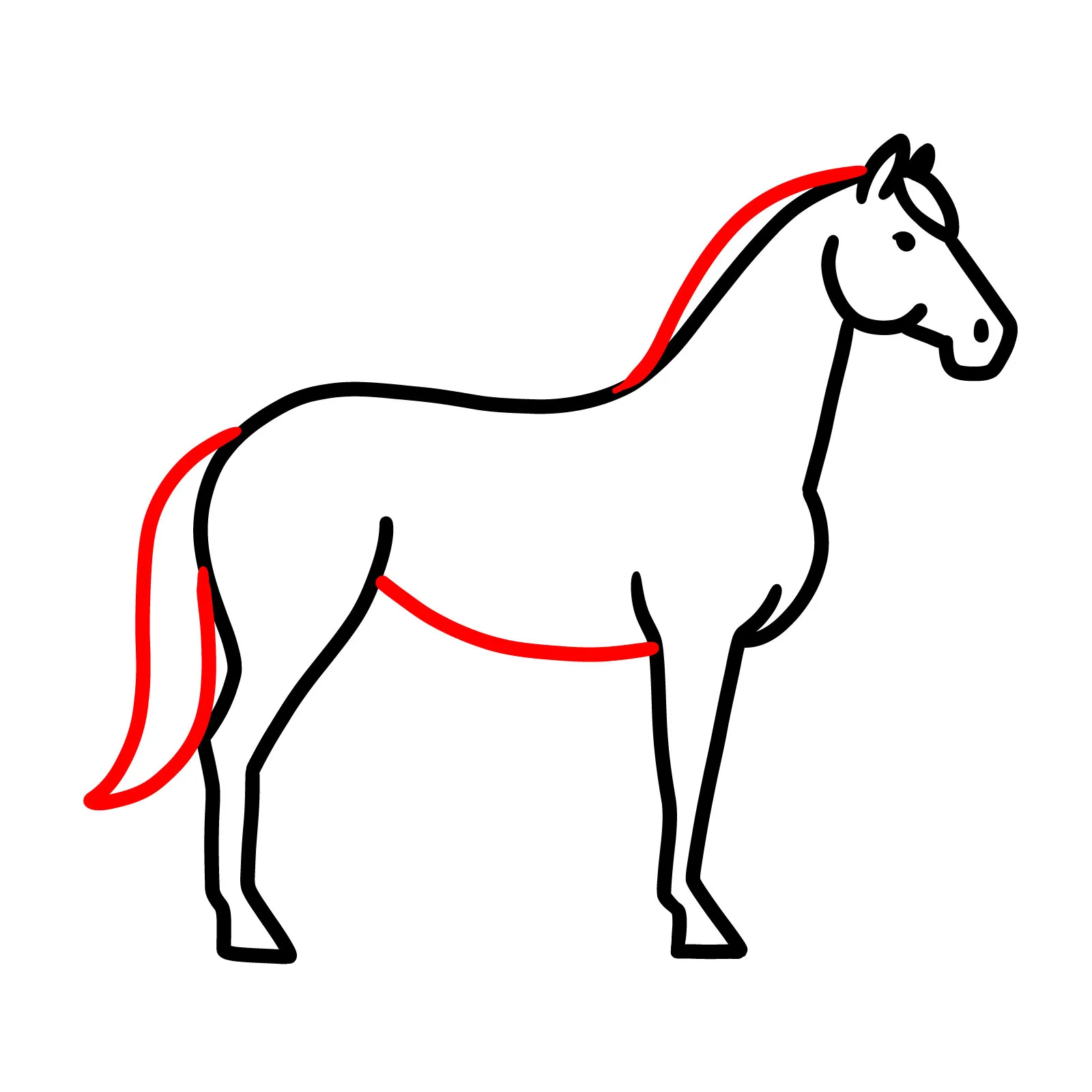 آموزش کشیدن نقاشی اسب