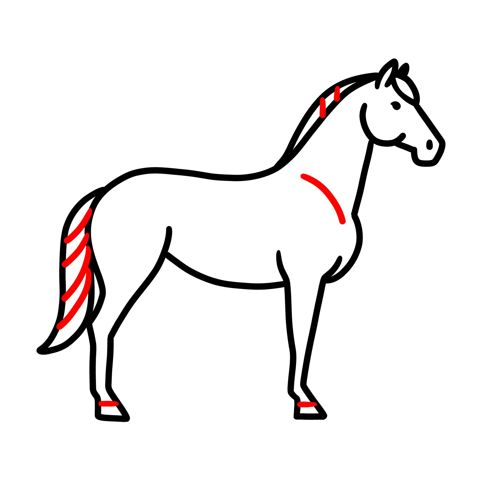 آموزش کشیدن نقاشی اسب