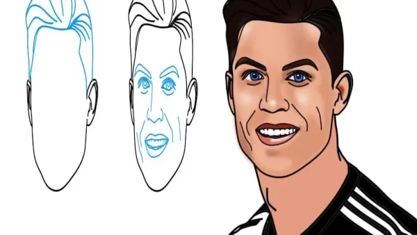 آموزش کشیدن نقاشی رونالدو آسان آموزش کشیدن نقاشی رونالدو آسان به صورت گام به گام و جامع