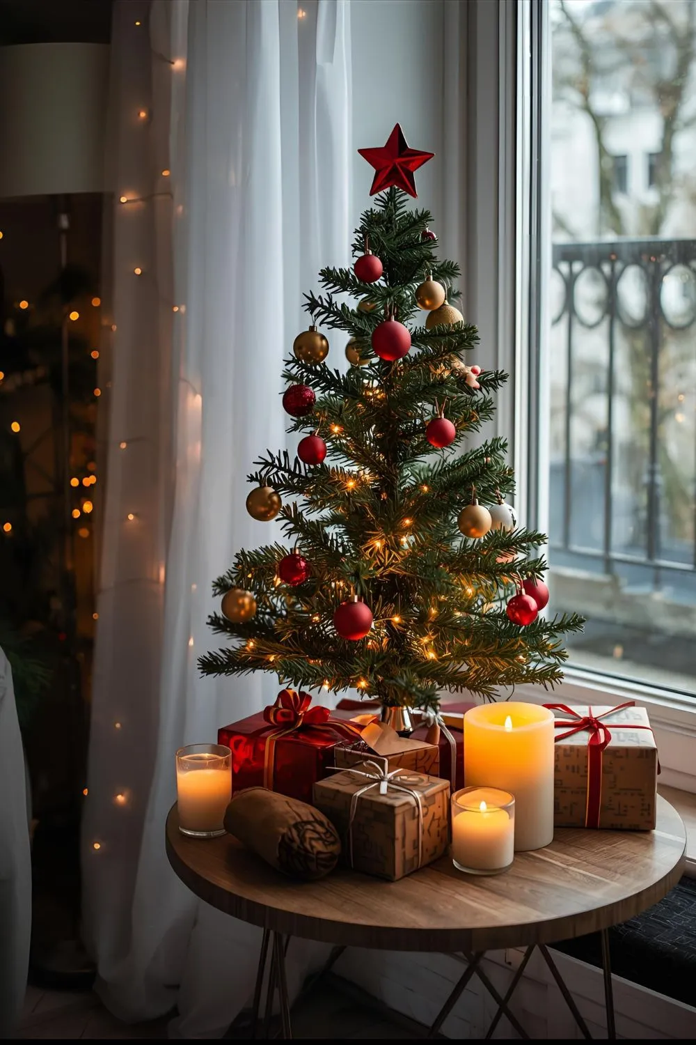 تزیین درخت کریسمس کوچک