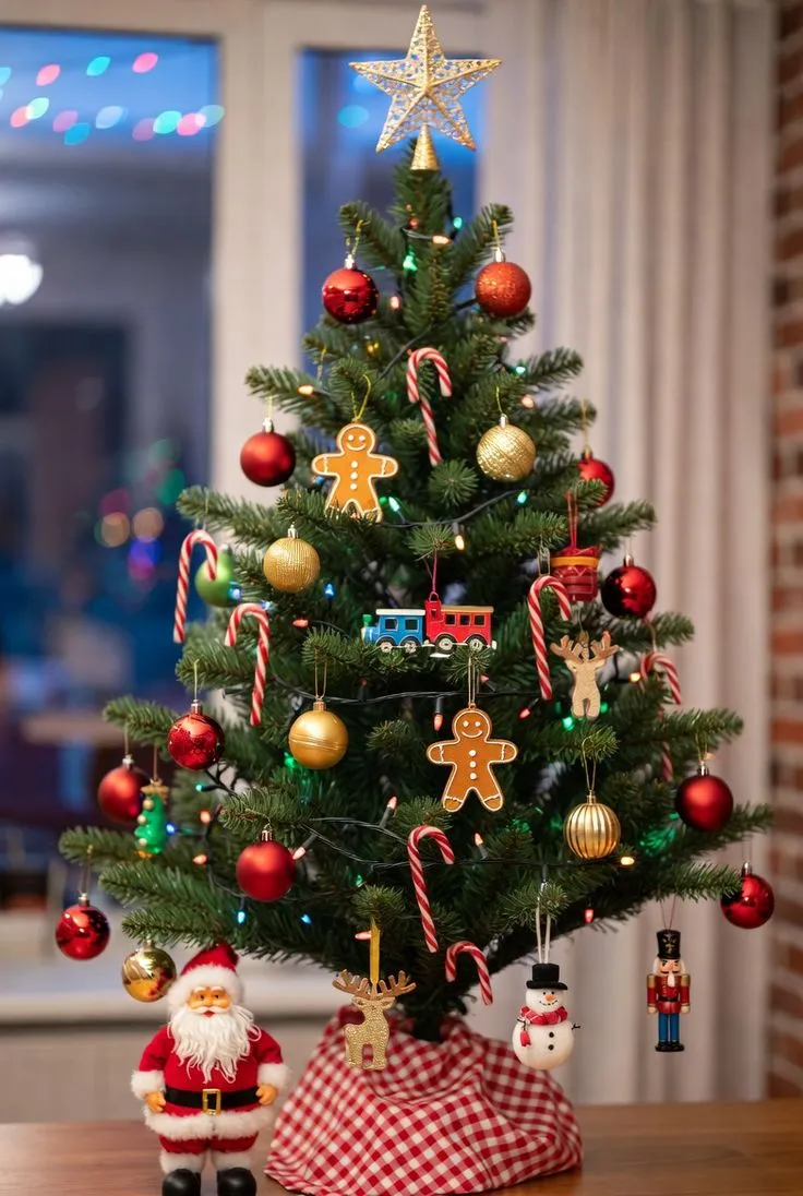 تزیین درخت کریسمس کوچک