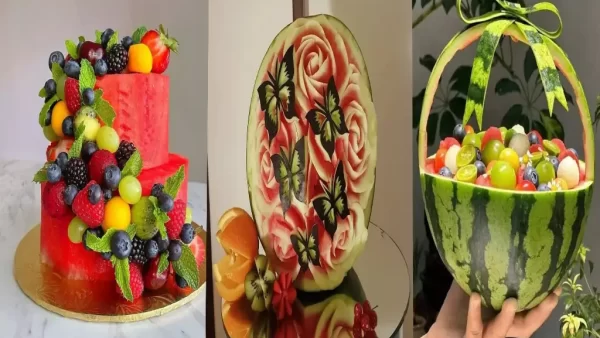 تزیین هندوانه شب یلدا