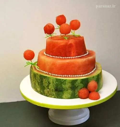 تزیین هندانه شب یلدا مثلثی