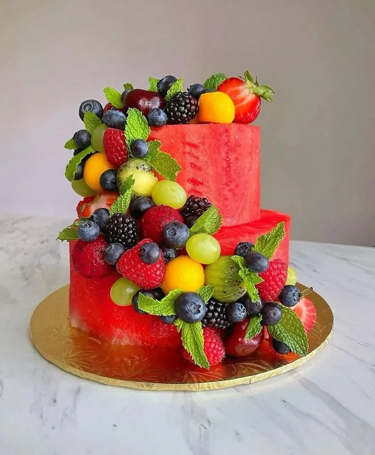 تزیین هندانه شب یلدا مثلثی