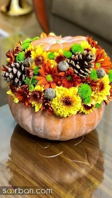 تزیین کدو تنبل شب یلدا