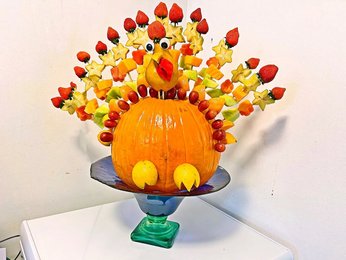 تزیین کدو تنبل شب یلدا