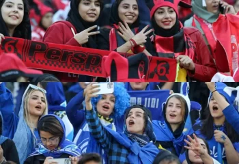 دربی سرخ آبی ها در اراک با حضور بانوان