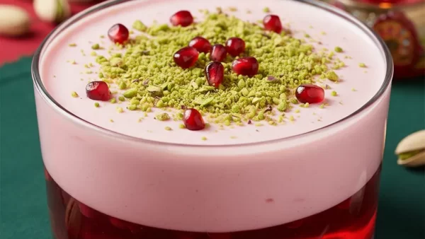 دسر ژله موس انار 1 طرز تهیه دسر شب یلدا / آسان و بدون فر